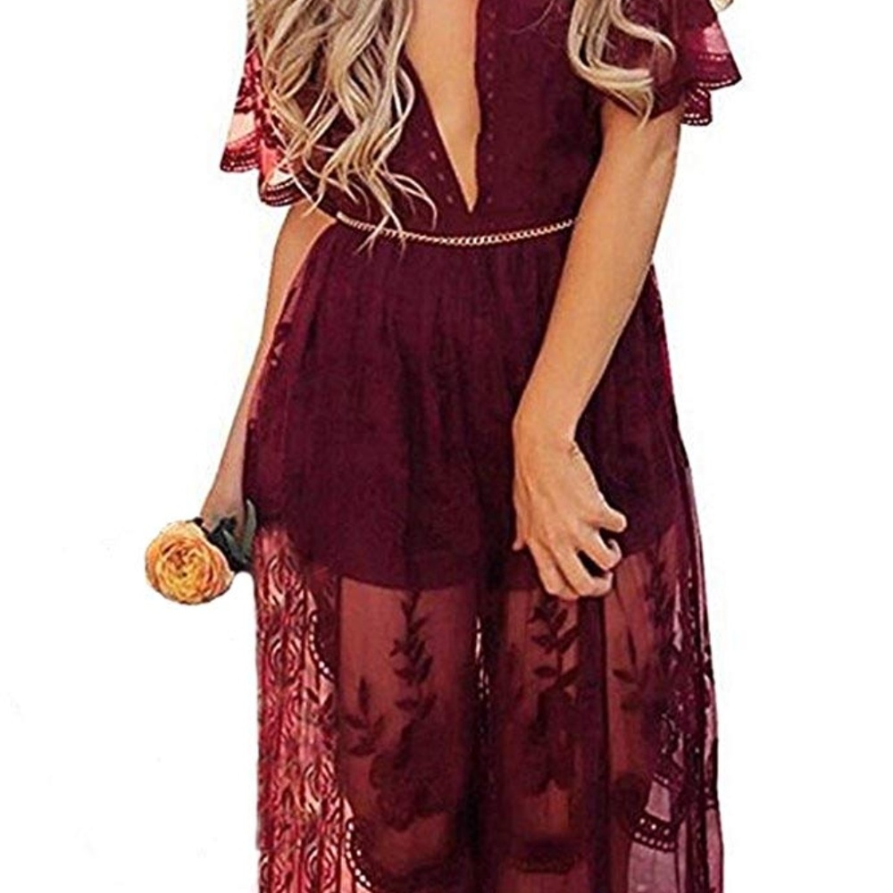 Beautiful Deep V Romper